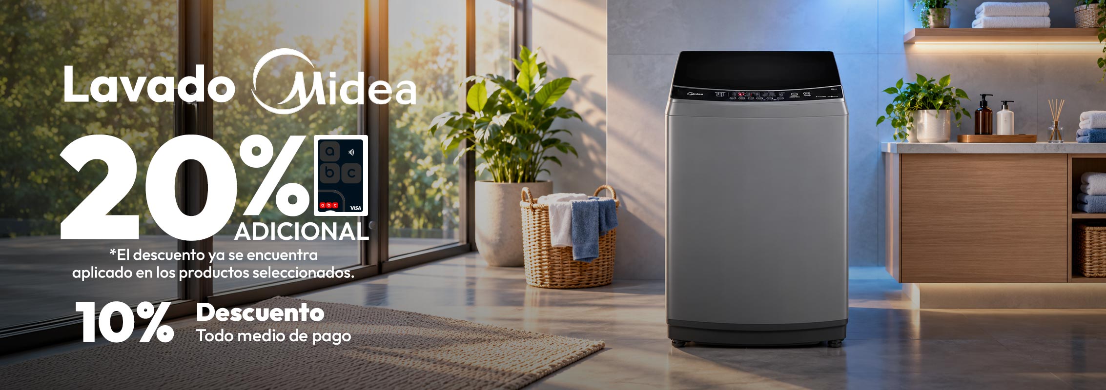 lavado midea 10% adicional